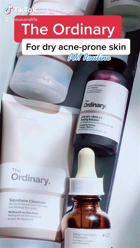 The Ordinary Skin Care Routine For Dry Acne Prone Skin Dry Acne Prone