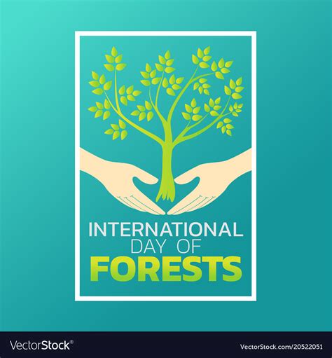 International Day Of Forests Logo Icon Design Vector Image