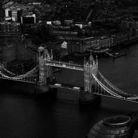 Birds Eye View Of Tower Bridge One Of Londons Many Iconic Landmarks