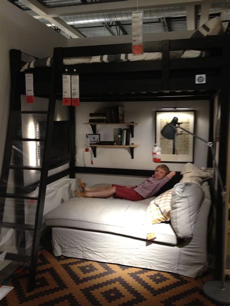 I'm going to buy a new tv, but don't know what to go with. loft bed with tv underneath - Google Search | Ikea loft ...