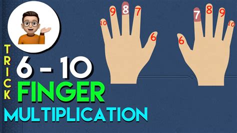 Times Table Trick Using Your Hands Finger Multiplication Super Easy