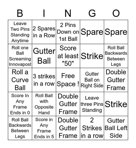 Free Printable Bowling Bingo Cards Free Printable Templates