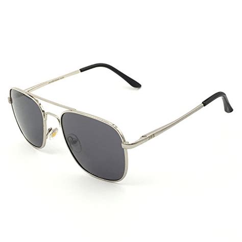 J S Premium Military Style Classic Aviator Sunglasses Polarized 100 Uv Protection Medium