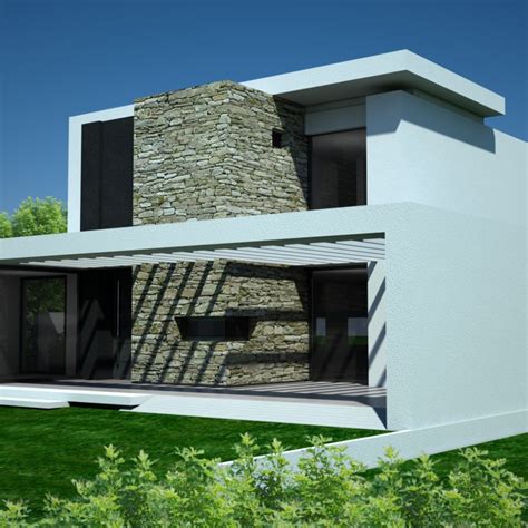 3d Modern House Cad Files Dwg Files Plans And Details