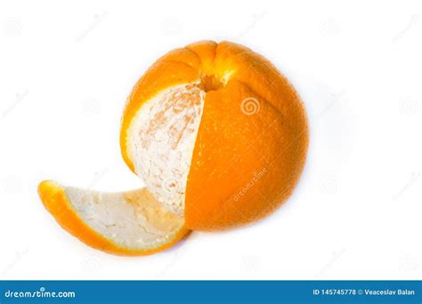 Fresh Peeled Orange Stock Photo Image Of Orange Eating 145745778