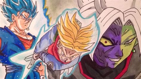 Here's old the character is in every saga. drawing saga de goku black ( vegito ssgss, trunks , fusion ...