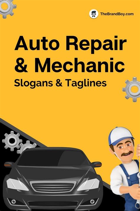 Catchy Auto Repair And Mechanic Slogans And Taglines In Auto Repair Business