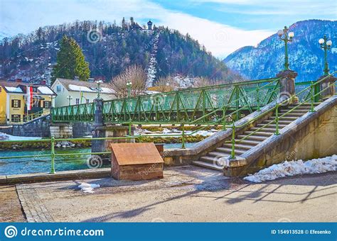 Taubersteg Bridge In Bad Ischl Austria Stock Photo Image Of