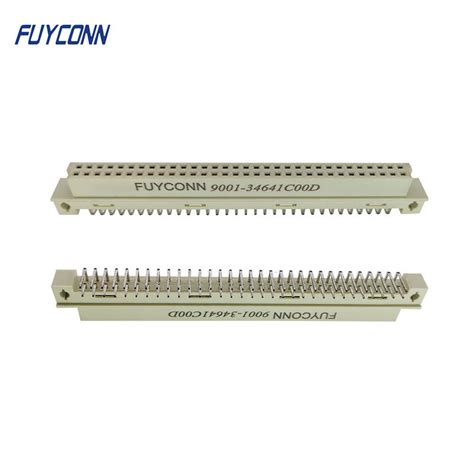 Female Din 41612 Connector 2 Rows 64 Pin Right Angle Euro Card Connector