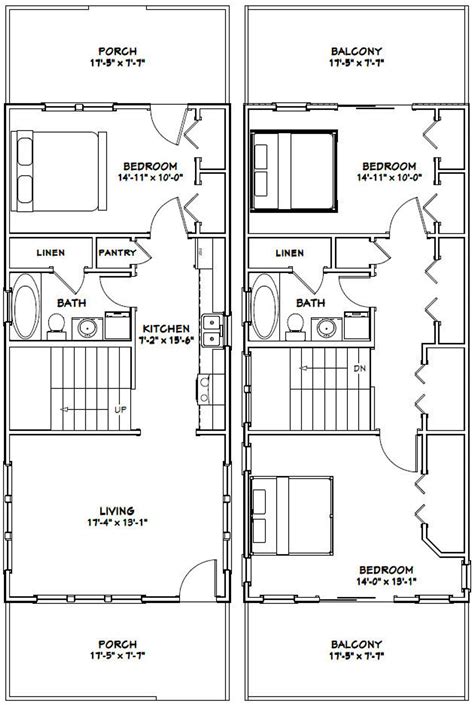 Narrow Lot House Plans Small House Plans House Floor Plans Shotgun