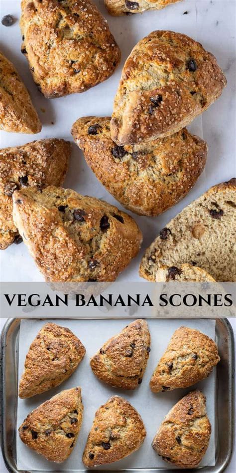 Vegan Banana Scones These Easy Vegan Scones With Banana And Chocolate