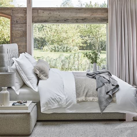 Savoy Stripe Bed Linen Collection The White Company Uk