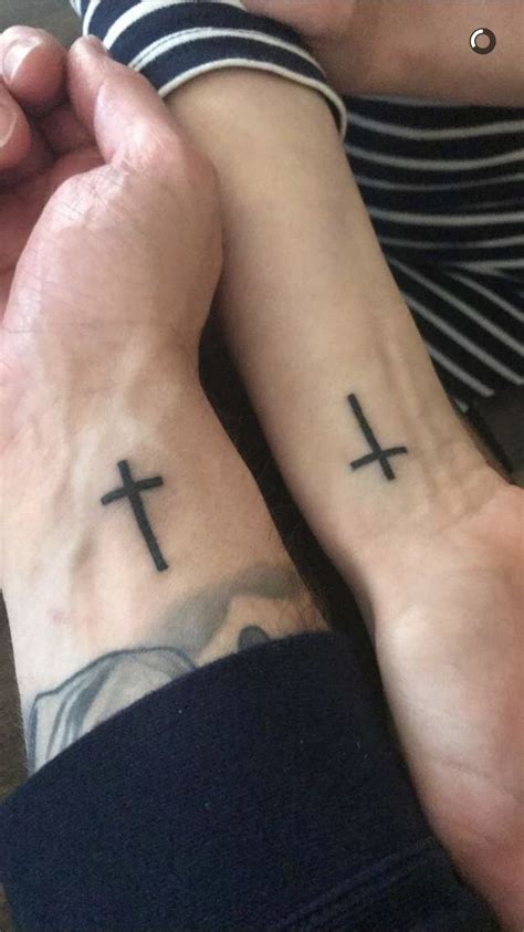 Crucifix Cross Matching Tattoos Crucifix Tattoo Matching Couple Tattoos Simple Arm Tattoos