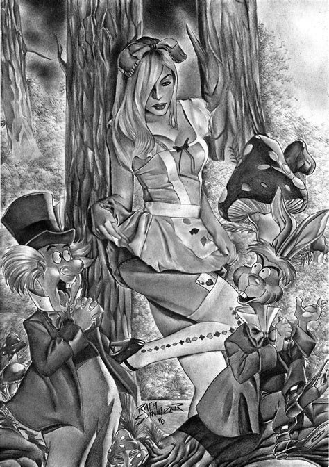 Alice Wonderland By Artist Rafa Schneider Alice In Wonderland Artwork