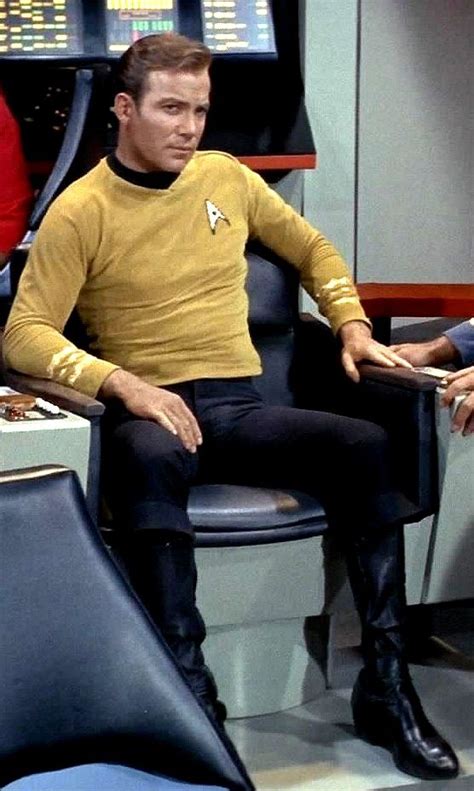 Captain Kirk In His Bridge Chair Startrek Captainkirk Jameskirk