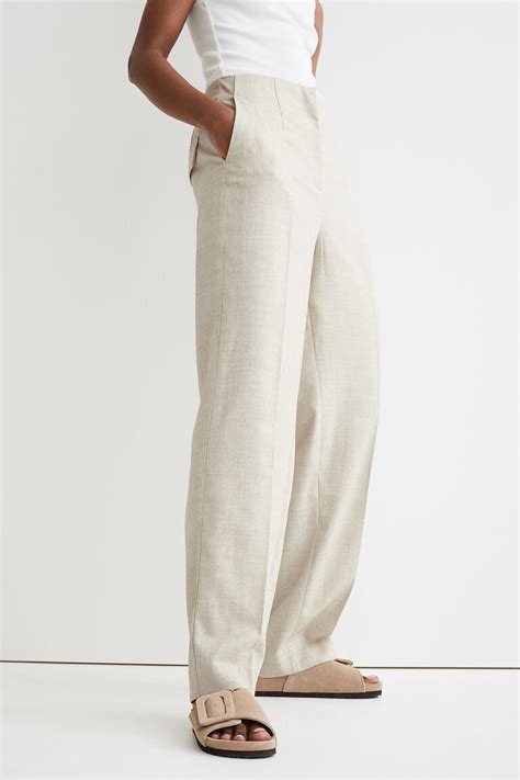 Crease Leg Trousers