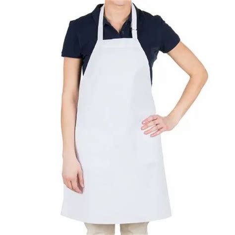 White Plain Cotton Apron For Kitchen At Rs 160 In Faridabad Id 22379412612
