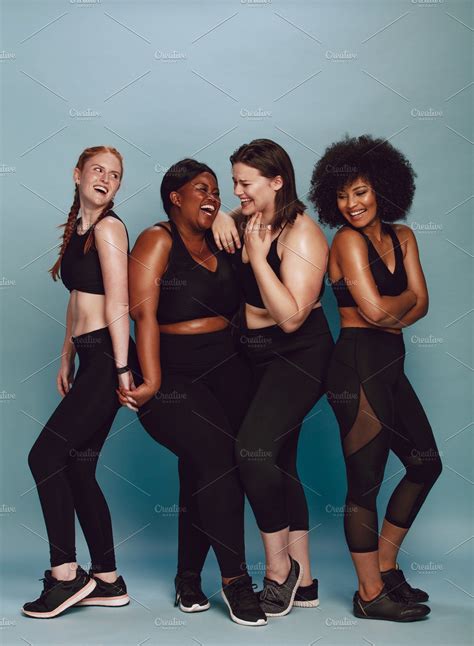Diverse Group Of Female Body Positive Photography Group Picture