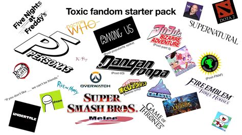 Updated Toxic Fandom Starter Pack Rstarterpacks Starter Packs