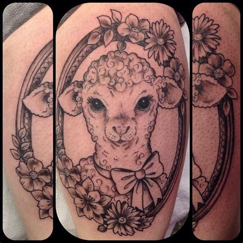 Lamb Tattoo Framed Tattoo Sketch Tattoo Design