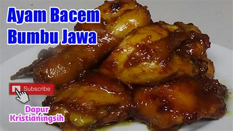 Ayam daun salam lengkuas gula merah air kelapa muda air asam jawa garam beri sedikit dulu bila dirasa kurang bisa ditambah di akhir karna air menyusut nanti gula. Resep Ayam Bacem Bumbu Jawa - YouTube