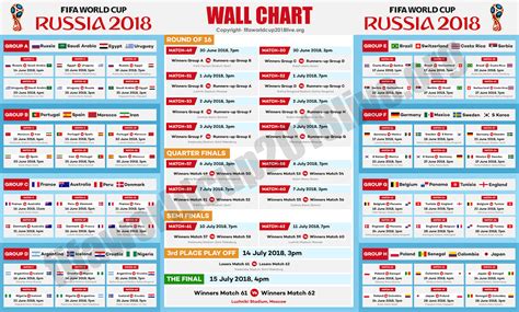 The system also provides the free use of public transport within and between world cup host cities. FIFA World Cup 2018 Fixtures Time, Schedule and Information