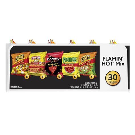 Frito Lay Flamin Hot Variety Pack Chips 30 Ct Shipt