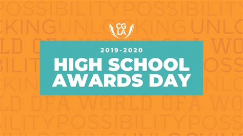 High School Awards Day 2020 Youtube