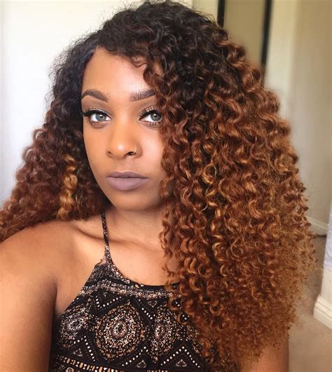 Natural Curly Hair Color Ideas For Fall Winter Twist Out Brown Ombre