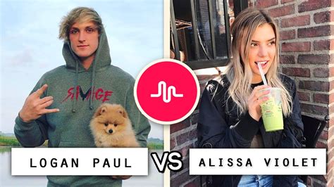 Logan Paul Vs Alissa Violet Musical Ly Battle Who S The Best Youtube