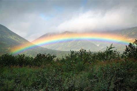 Rainbow In The Mountains Stock Image Image Of Amazing 181582925