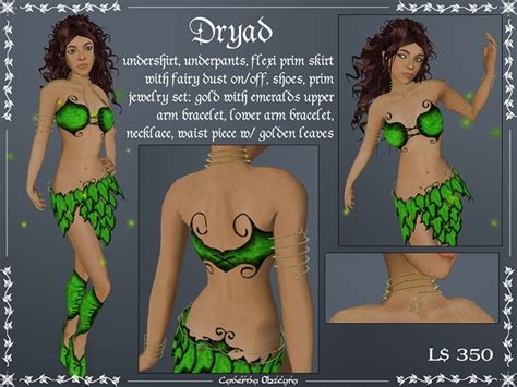 Second Life Marketplace Dryad Leaf Outfit By Caverna Obscura