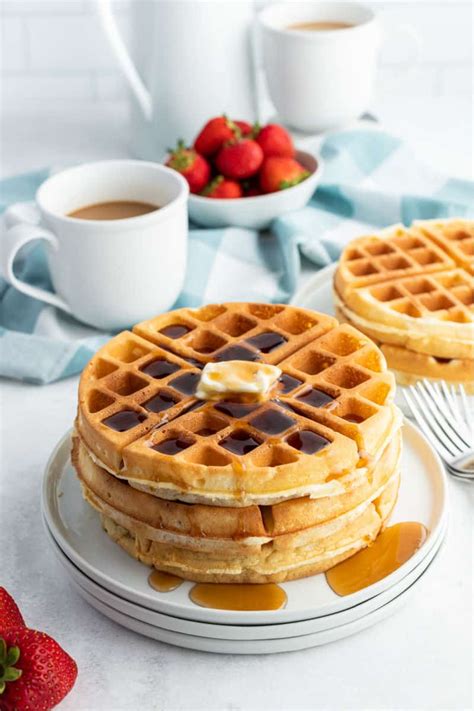 Belgian waffles are fluffier and higher than other american waffles, because they have beaten egg white in them and are leavened with yeast, which most other waffles are not, and so have a tangier. Homeamde Belgian Waffle Recipe • Bread Booze Bacon