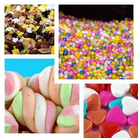 Candy Sweet Lolly Sugary Collage Stock Image Image Of Fruit Food