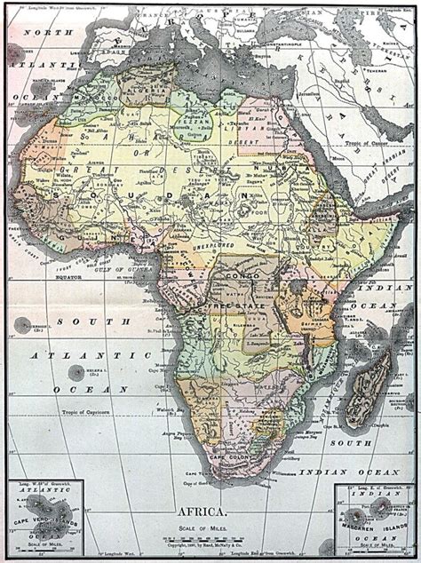 Map Of Africa 1890 Africa Map African Map Old Map