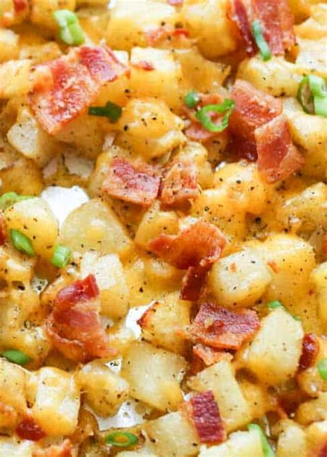 Best Ever Cheesy Bacon Potatoes Barefeet In The Kitchen