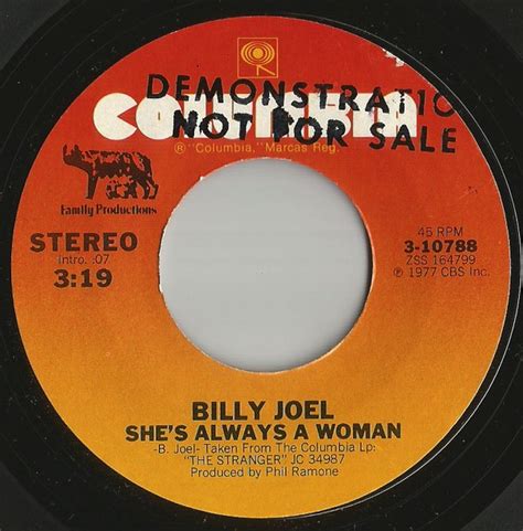 Billy Joel Shes Always A Woman 1978 Vinyl Discogs