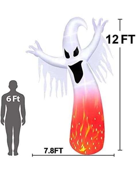 Rotating Flame 12 Foot Giant Halloween Inflatables Flame