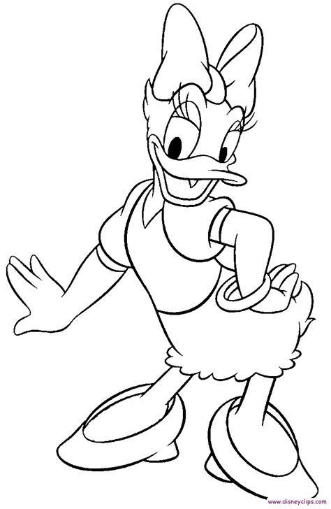 Daisy Duck Coloring Page Disney Art Drawings Coloring Pages Mickey My
