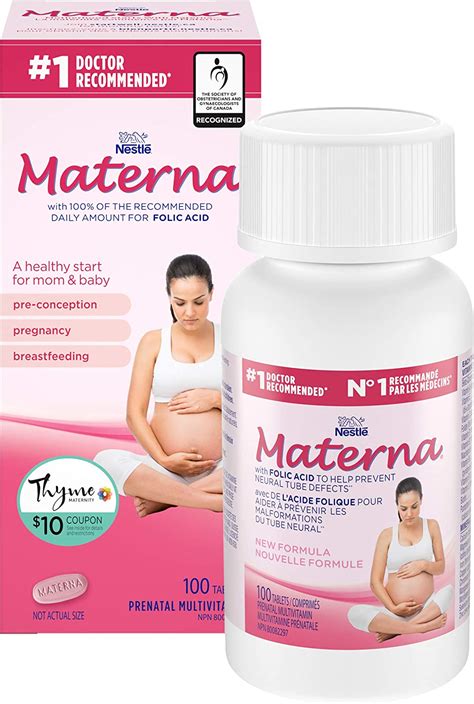 NestlÉ Materna Prenatal Multivitamin 100 Tablets Packaging May Vary