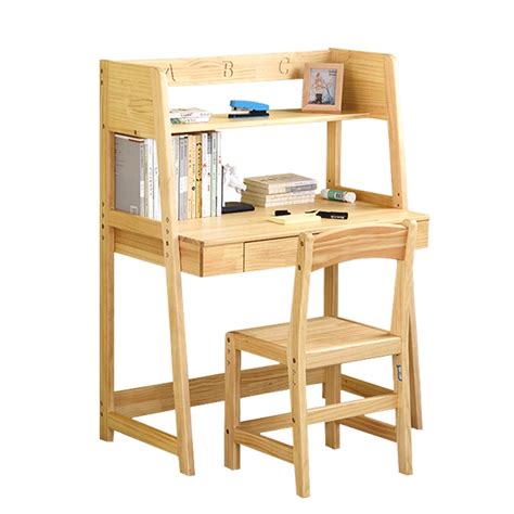 Shop for study chairs online from brands such as alex daisy, dzyn furniture, woodness, da urban, vj interior, and so on. Solid Wood Kids Table and Chair Sets Student Study Table Household Lifted Wooden Safe Writing ...