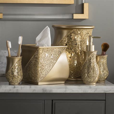 4.4 out of 5 stars with 1120 ratings. Willa Arlo Interiors Irie Champagne 6 Piece Bathroom Accessory Set & Reviews | Wayfair.ca