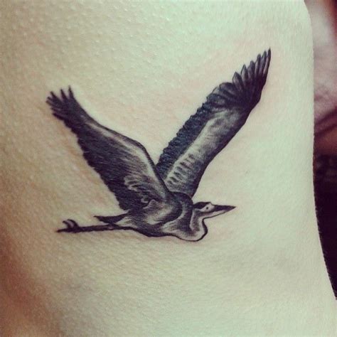 A Lovely Heron Tattoo By Alison Woodward Heron Tattoo Body Art Tattoos