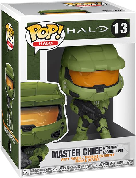 Funko Pop Halo 13 Master Chief With Ma40 Assault Rifle Vinyl Figure