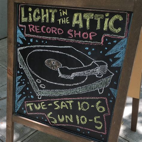 Light In The Attic Record Shop Record Store In Seattle