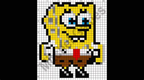 Minecraft Pixel Art Templates Spongebob Minecraft My XXX Hot Girl