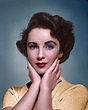 A young Elizabeth Taylor (1932-2011) , colorized from a photo ca 1950 ...