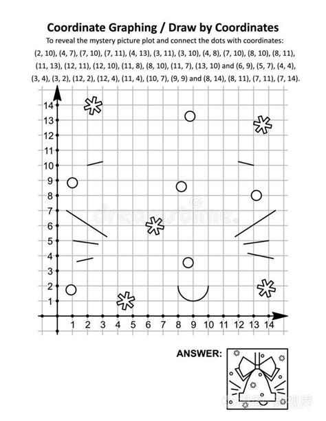 使协调绘制图形或绘画在旁边co或dinates数学w或ksheet和插画 正版商用图片37avy3 摄图新视界