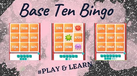 Base Ten Bingo Educationalgame Youtube