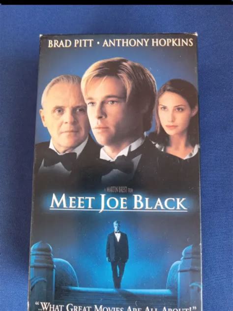 Meet Joe Black Vhs Brad Pitt Anthony Hopkins Tape Set Pre Owned